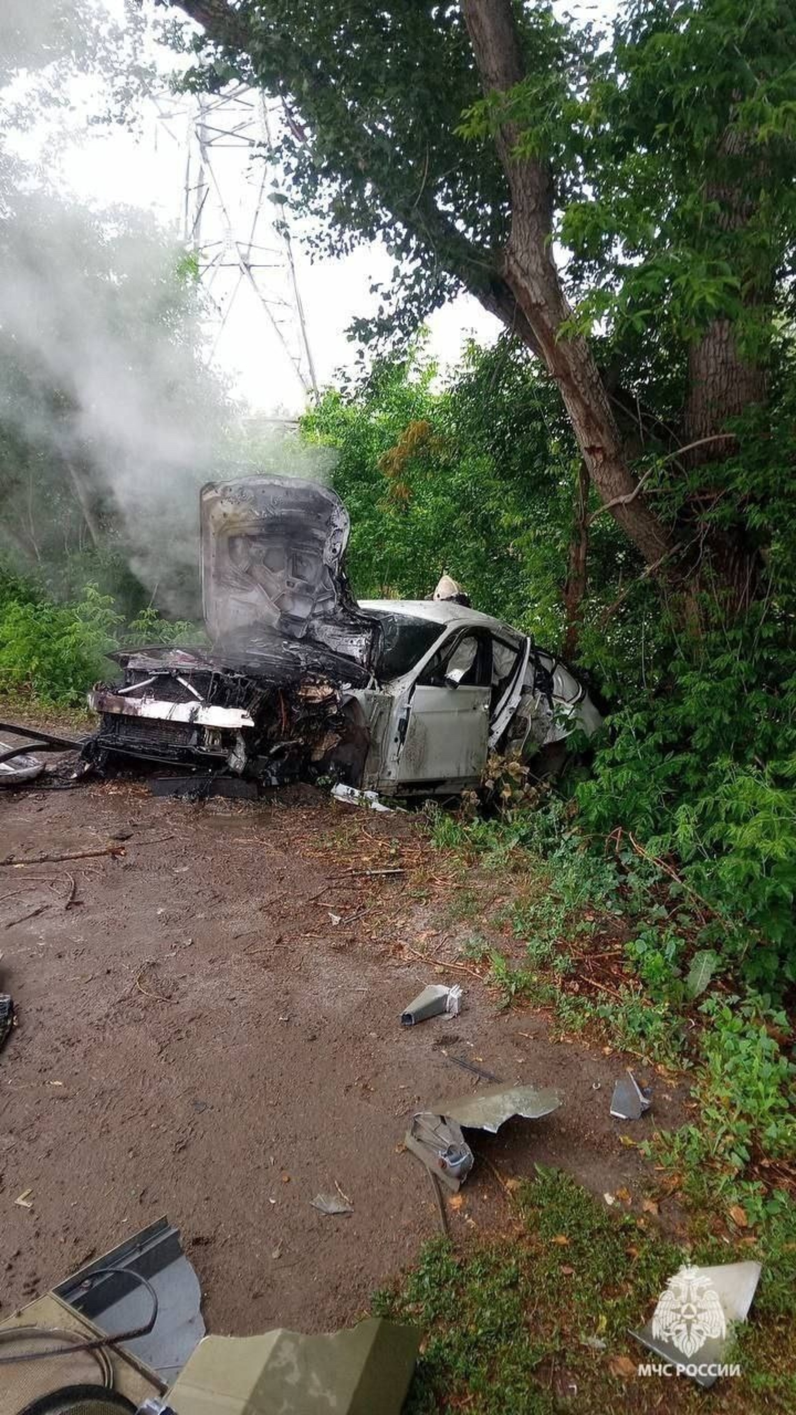 Ҡот осҡос һәләкәткә эләккән машинала алты кеше булған